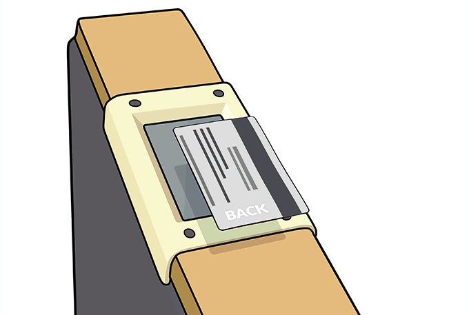 Vecna Waiting Room Chair UI - Card Scan Animation